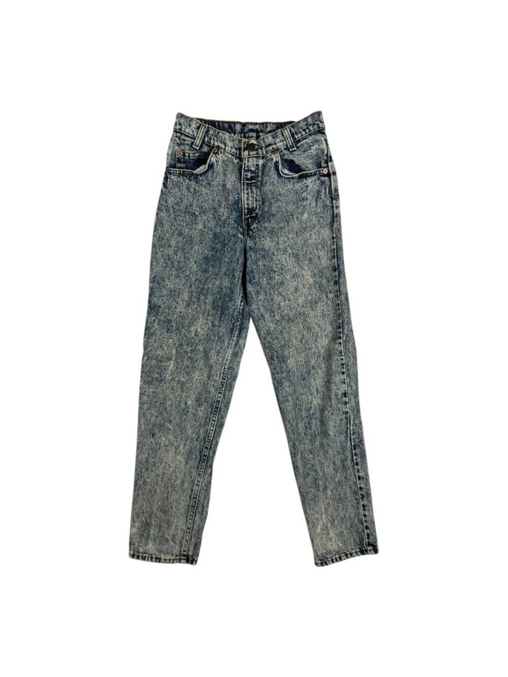 Vintage Levi's 551 Student Jeans Size26x30 Blue Acid Wash Tapered Made USA
